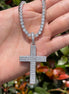 Criss Cross Iced Out Men's Pendant Moissanite Pendant