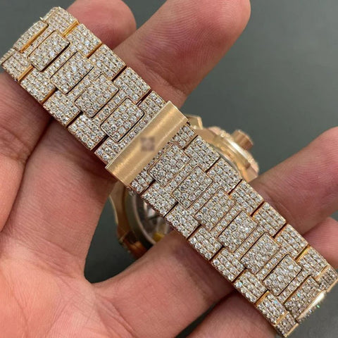 Baguette Bolo Dial Automatic Moissanite Watch
