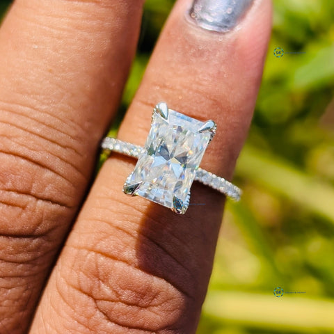 10K White Gold Lab Grown Diamond Wedding Ring