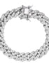 D Color Moissanite Iced Out Cuban Link Bracelet
