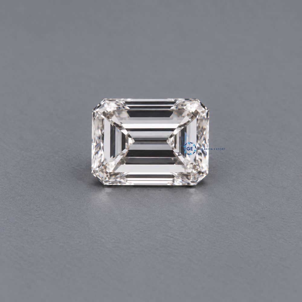 E VVS2 Emerald Cut Lab Grown Diamond, Loose CVD Diamond for Custom Designs