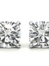 Solitaire Cushion Cut Moissanite Small Earrings