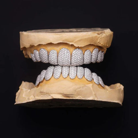 10 On 10 925 Silver Moissanite Grillz