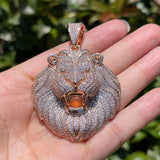 Moissanite Diamond Line Head Hip Hop Pendant