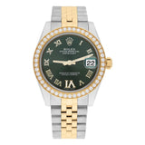 Datejust Stainless Steel Moissanite Automatic Watch