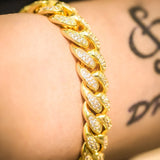 Iced Out Miami Link Moissanite Diamond Bacelet