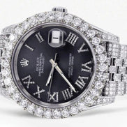 Stainless Steel Luxury Moissanite Handmade Watch