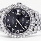 Stainless Steel Luxury Moissanite Handmade Watch