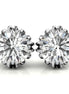 Elegant Round Moissanite Small Stud Earrings