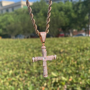 Iced Out Moissanite Cross Necklace For Men's / Women's