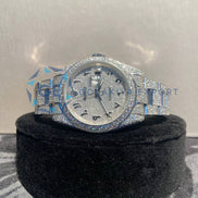 Automatic Fully Iced Out Moissanite Men's Watch
