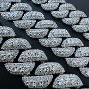 VVS1 Clarity Moissanite Miami Cuban Link Bracelet
