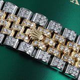 Rainbow Index Moissanite Diamond Dial Automatic Watch