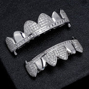 Iced Out Moissanite Bar Hip Hop Grillz Gift For Men's