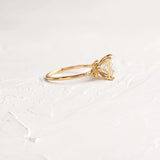 Princess Cut Vintage Moissanite Engagement Ring
