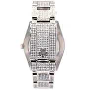 Fully Iced Out Moissanite Datejust Hip Hop Watch For Men's