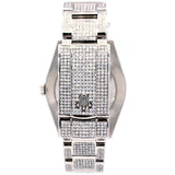 Fully Iced Out Moissanite Datejust Hip Hop Watch For Men's