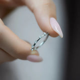 Round Cut Moissanite Diamond Eternity Wedding Band
