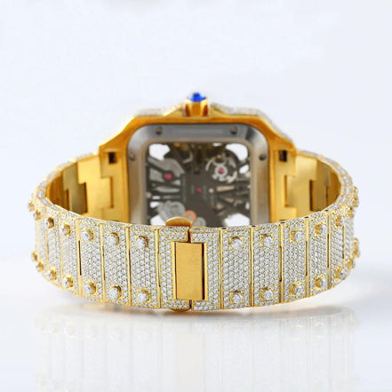 Iced Out Skeleton luxury Wrist Hip Hop Watch For Him