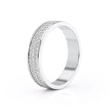 Round Cut Moissanite Full Eternity Wedding Proposal Band For Her
