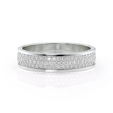 Round Cut Moissanite Full Eternity Wedding Proposal Band For Her