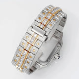 Luxury Arabic Dial VVS1 Moissanite Dual Tone Hip Hop Watch