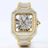 Iced Out Skeleton luxury Wrist Hip Hop Watch For Him