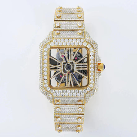 Iced Out Skeleton luxury Wrist Hip Hop Watch For Him