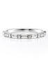 Moissanite Diamond Baguette Cut Wedding Ring