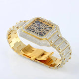 Iced Out Skeleton luxury Wrist Hip Hop Watch For Him