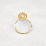 Hidden Accent Oval Cut Moissnaite Engagement Ring
