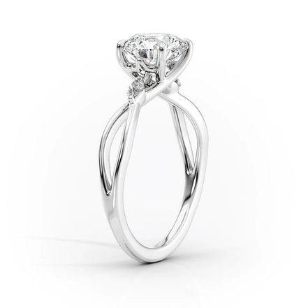 Unique Style Moissanite Pear Cut Fancy Engagement Ring