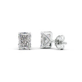 Radiant Cut Moissanite Solitaire Stud Earring Gift For Her