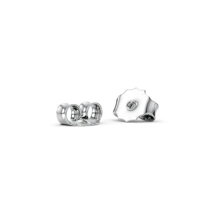 D Color Moissanite Diamond Princess Cut Halo Stud Earring