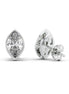 Moissanite Marquise Cut Solitaire Bezel Set Earring