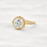 Vintage Moissanite Diamond Cushion Cut Promise Ring
