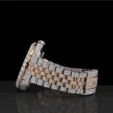 Dual Tone Luxury VVS1 Moissanite Luxury Watch