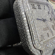 Iced Out Bust Down Moissanite Hip Hop Watch