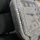 Iced Out Bust Down Moissanite Hip Hop Watch