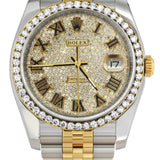 Date Just Moissanite Iced Out Luxury Fashion Watch