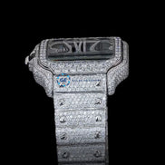 Fashionable Iced Out Full Moissanite Skeleton Wrist Watch