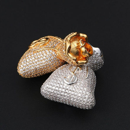 Moissanite Diamond Money Bag Men's Necklace