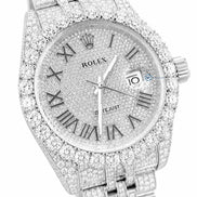 Full Iced Out Moissanite Watch For Men's Hip Hop Watches