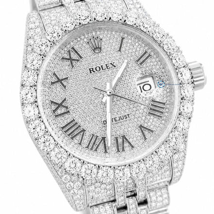 Full Iced Out Moissanite Watch For Men's Hip Hop Watches