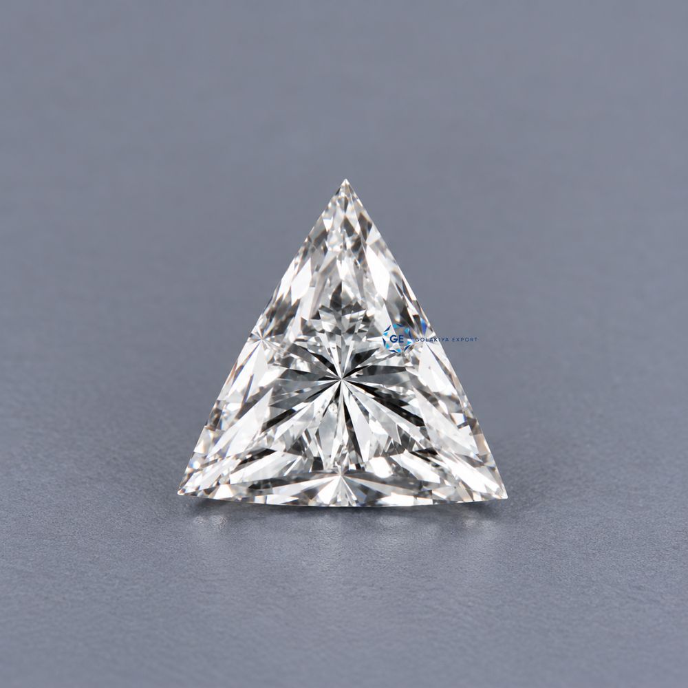 Trilliant Cut Lab Grown Diamond, E VVS2 Clarity Loose Diamond
