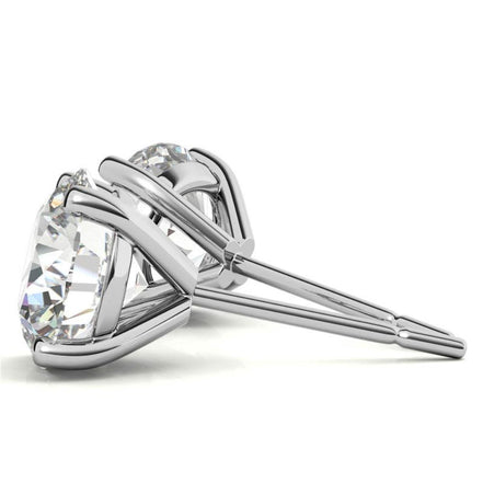 Sparkling Moissanite Round Cut Daily Wear Earrings