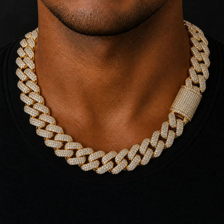 Moissanite Iced Out Luxury Cuban Link Chain For Men's