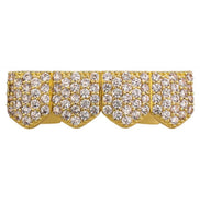 925 Sterling Silver Moissanite Diamond Grillz 4 Set
