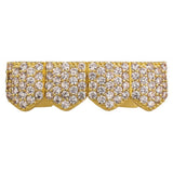 925 Sterling Silver Moissanite Diamond Grillz 4 Set