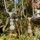 Fully Iced Out Ice Snowman Hip Hop Moissanite Pendant